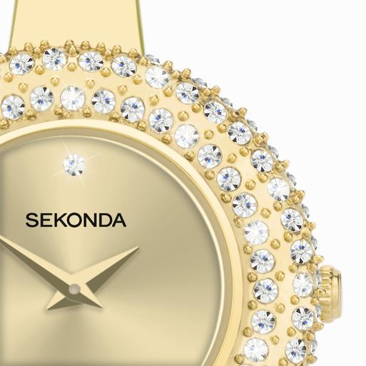 Sekonda Radiance Ladies Watch | Gold Brass Case & Bracelet with Champagne Dial | 40588